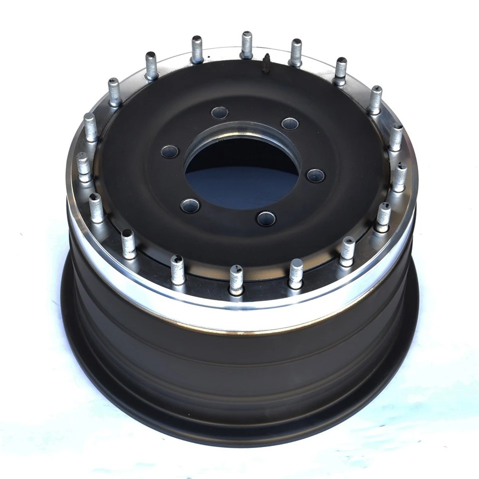 Durable Black 20*11 Inch 3 Pieces Special Truck Wheels Forged